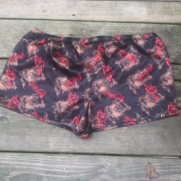 Coca Cola Silky Drawstring Shorts L - Picture 4 of 4